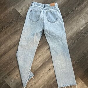 Zara Light Blue Straight Leg Jeans